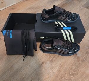 Wales Bonner X Adidas Karintha Black and Brown Sequin Sneakers